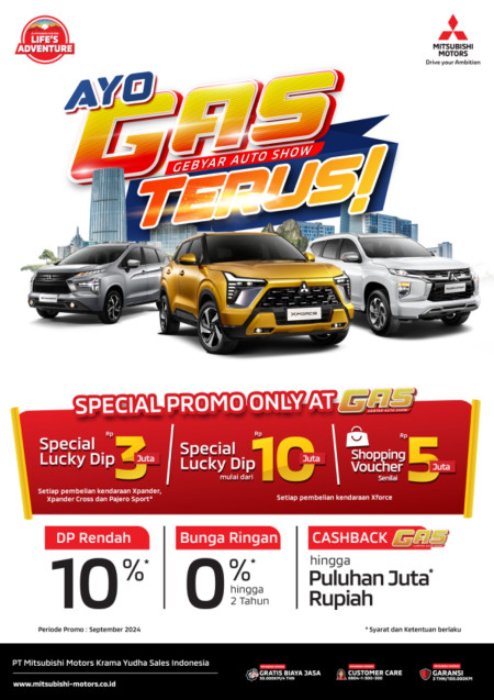 Promo Ayo Gas Terus (Gebyar Auto Show Mitsubishi 2024)